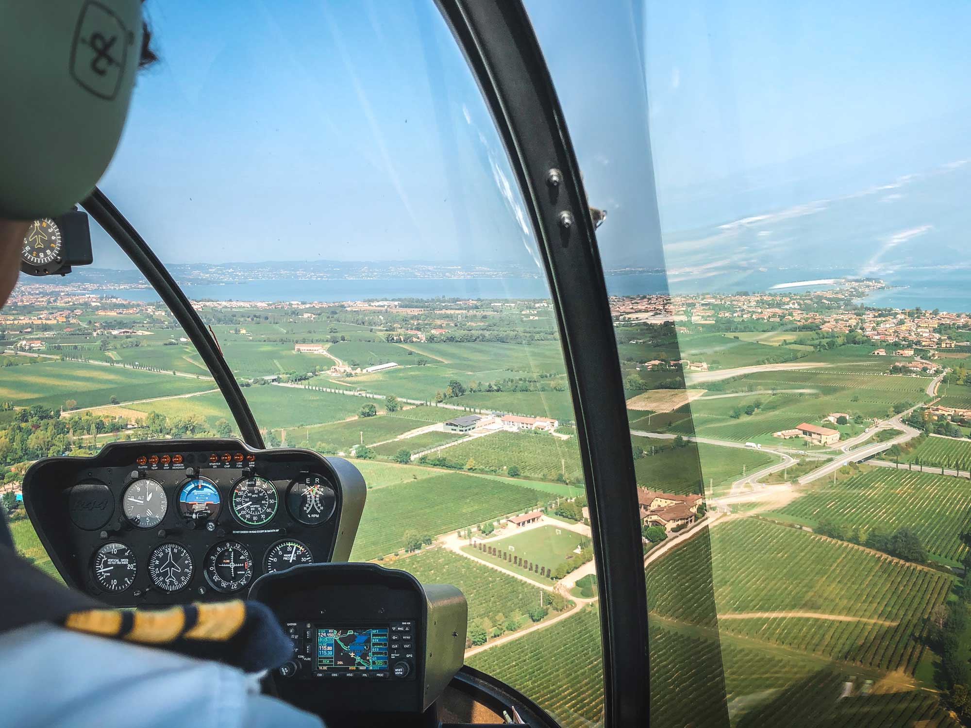 Helicopter tour of Venice and yacht experience on Lake Garda